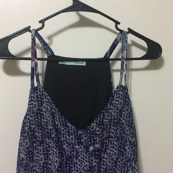 Maurice’s small purple floral maxi dress - Picture 2 of 4